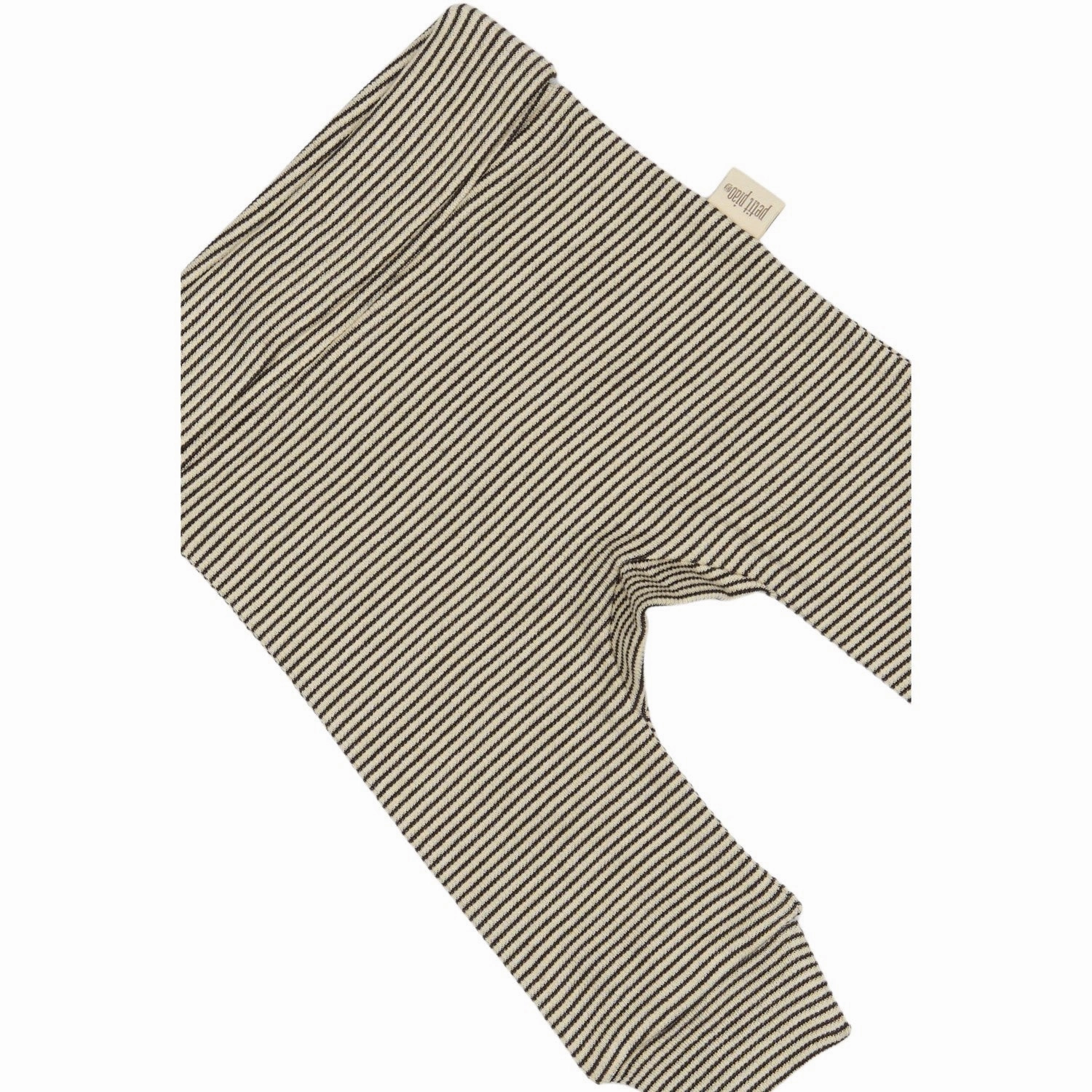 Relaxed Style Petit Piao Coffee Bean/Dark Off White PPDian Fold Leggings Stripe NOOS