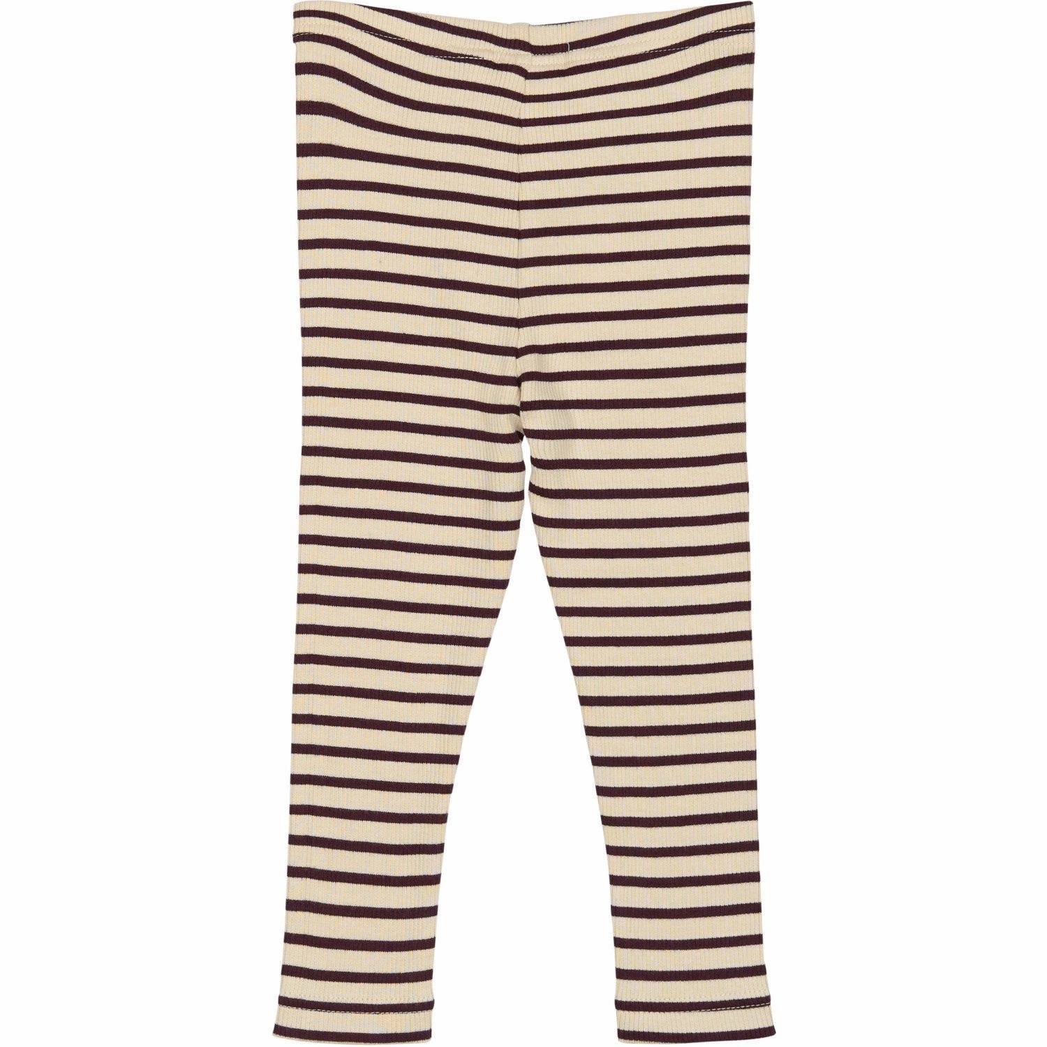 Flexible Wear Summer Wear Petit Piao Dark Grape/off White Legging Modal Striped