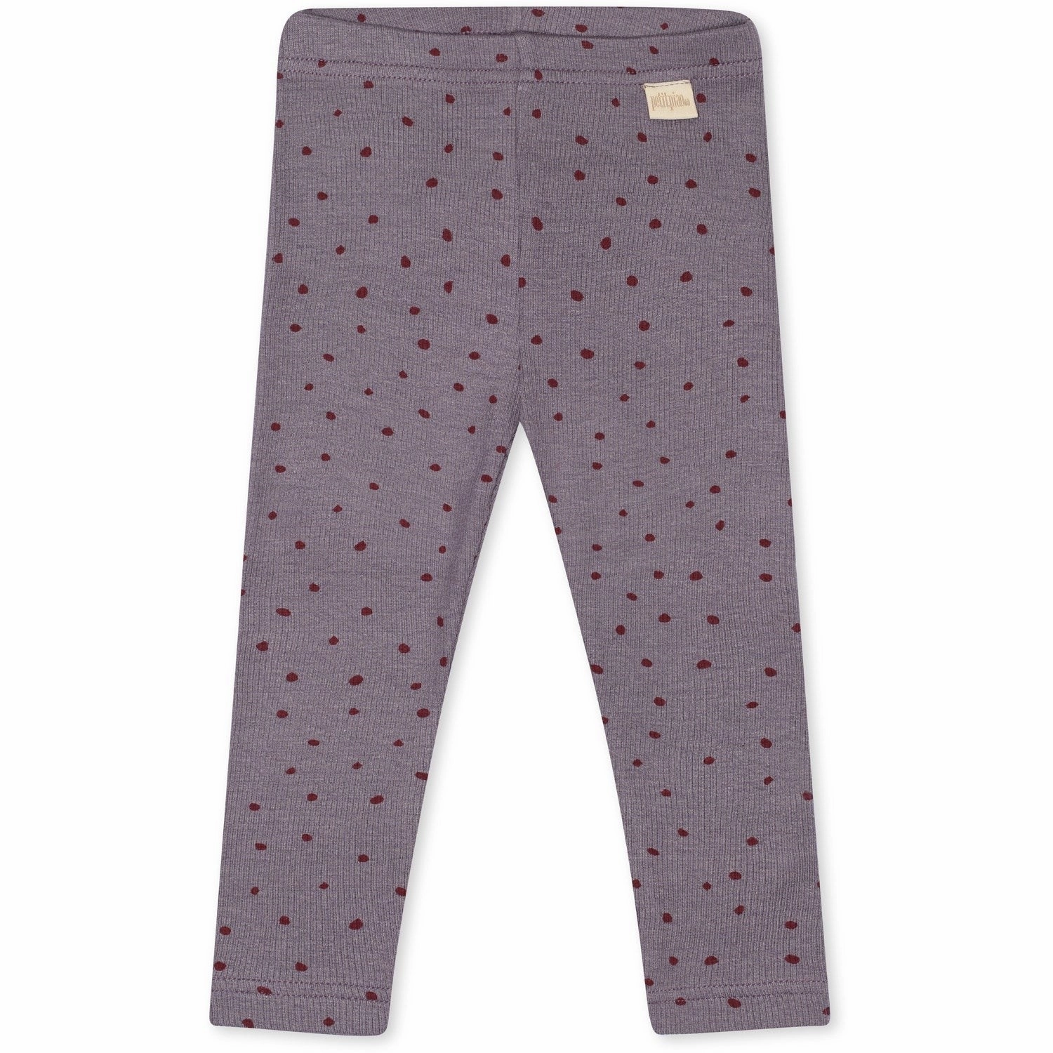 Comfortable Stretch Petit Piao Dusty Violet Dot Leggings Modal Dot