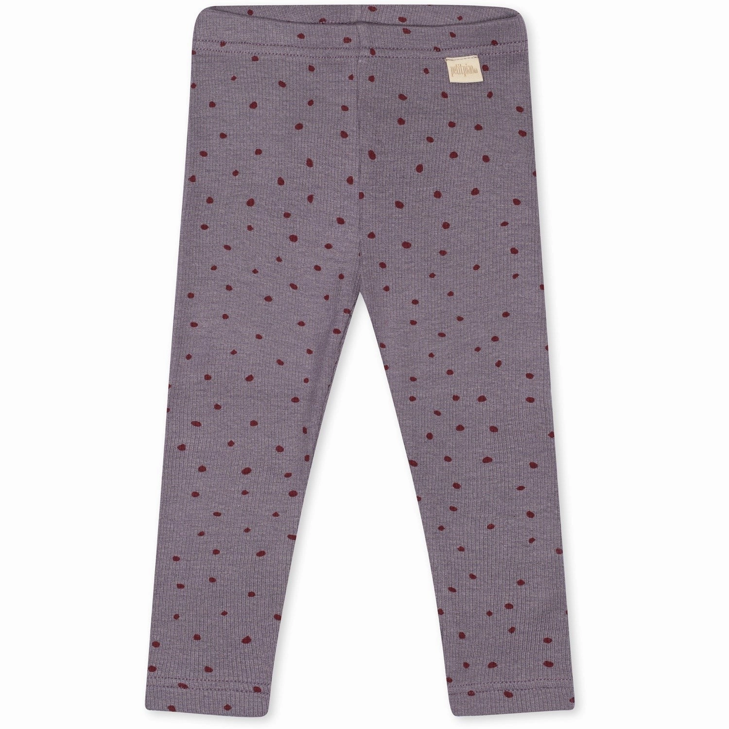 Petit Piao Dusty Violet Dot Leggings Modal Dot Casual Day Luxury Choice Chill Vibes