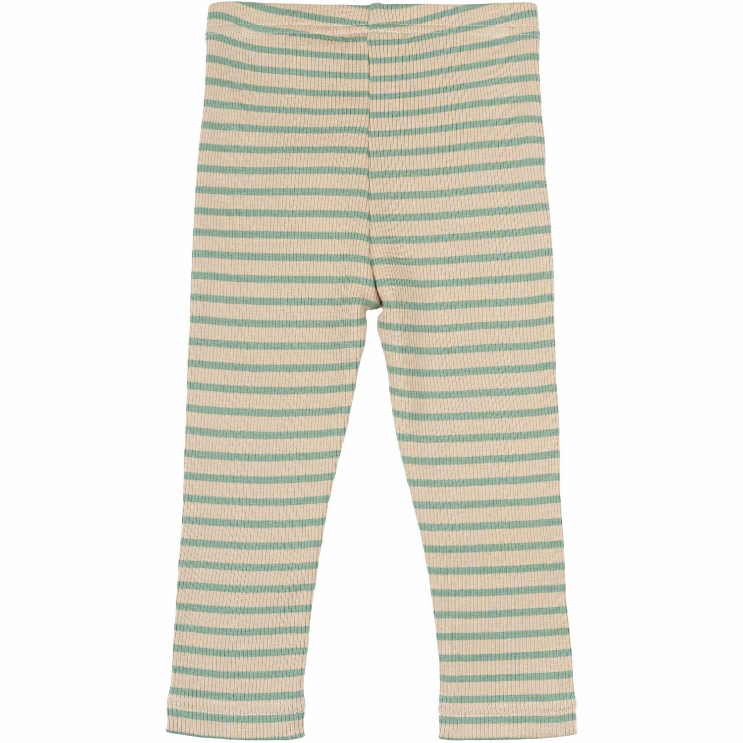 Flexible Movement Slimming Effect Petit Piao Granite Green/Dark Off White Leggings Modal Striped