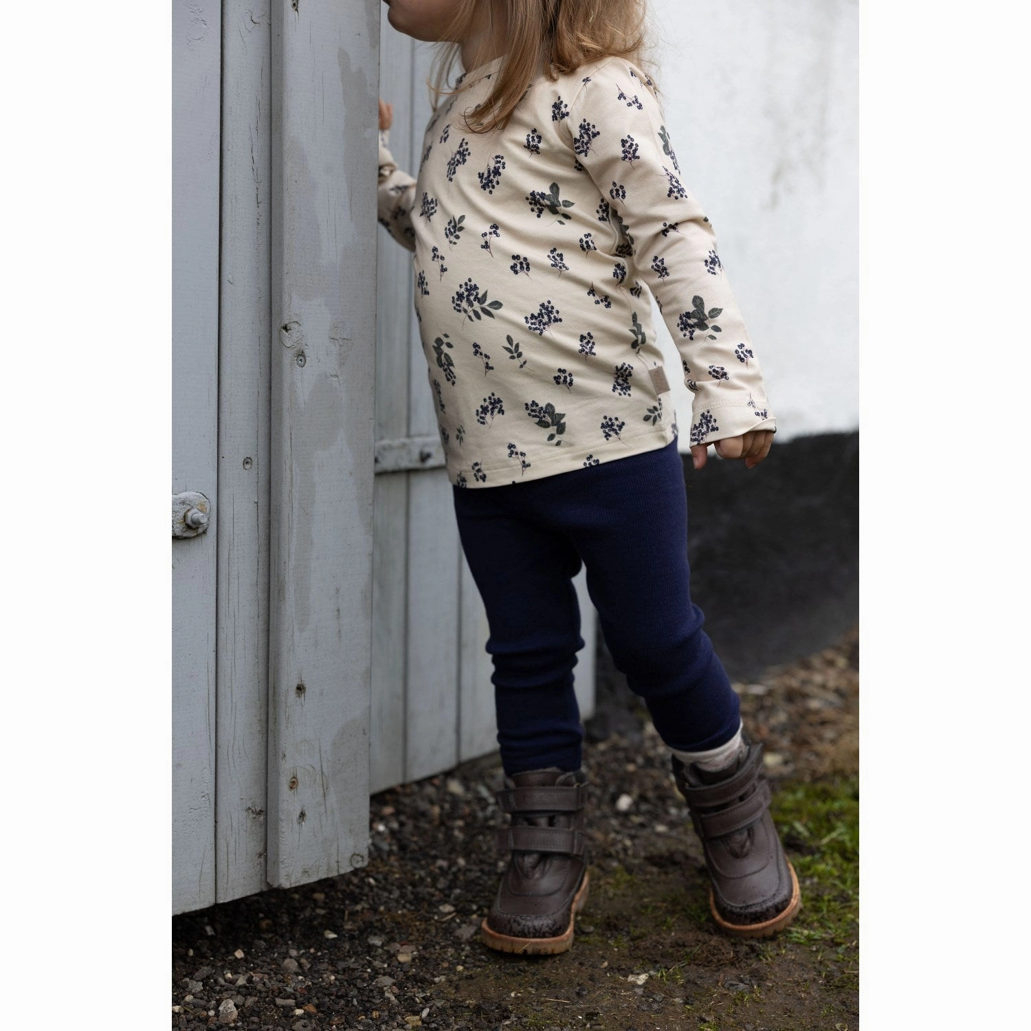 Sleek Vibe Chilly Comfort Wear Petit Piao Indigo Plum Leggings Modal