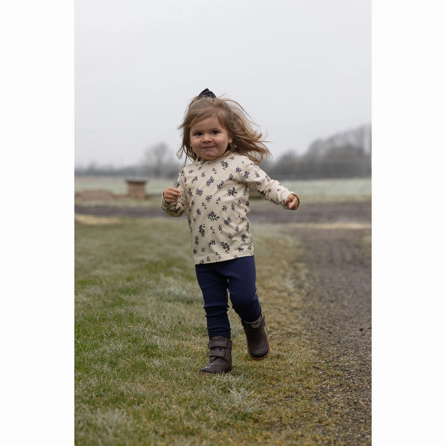 All Ages Travel Outfit Petit Piao Indigo Plum Leggings Modal