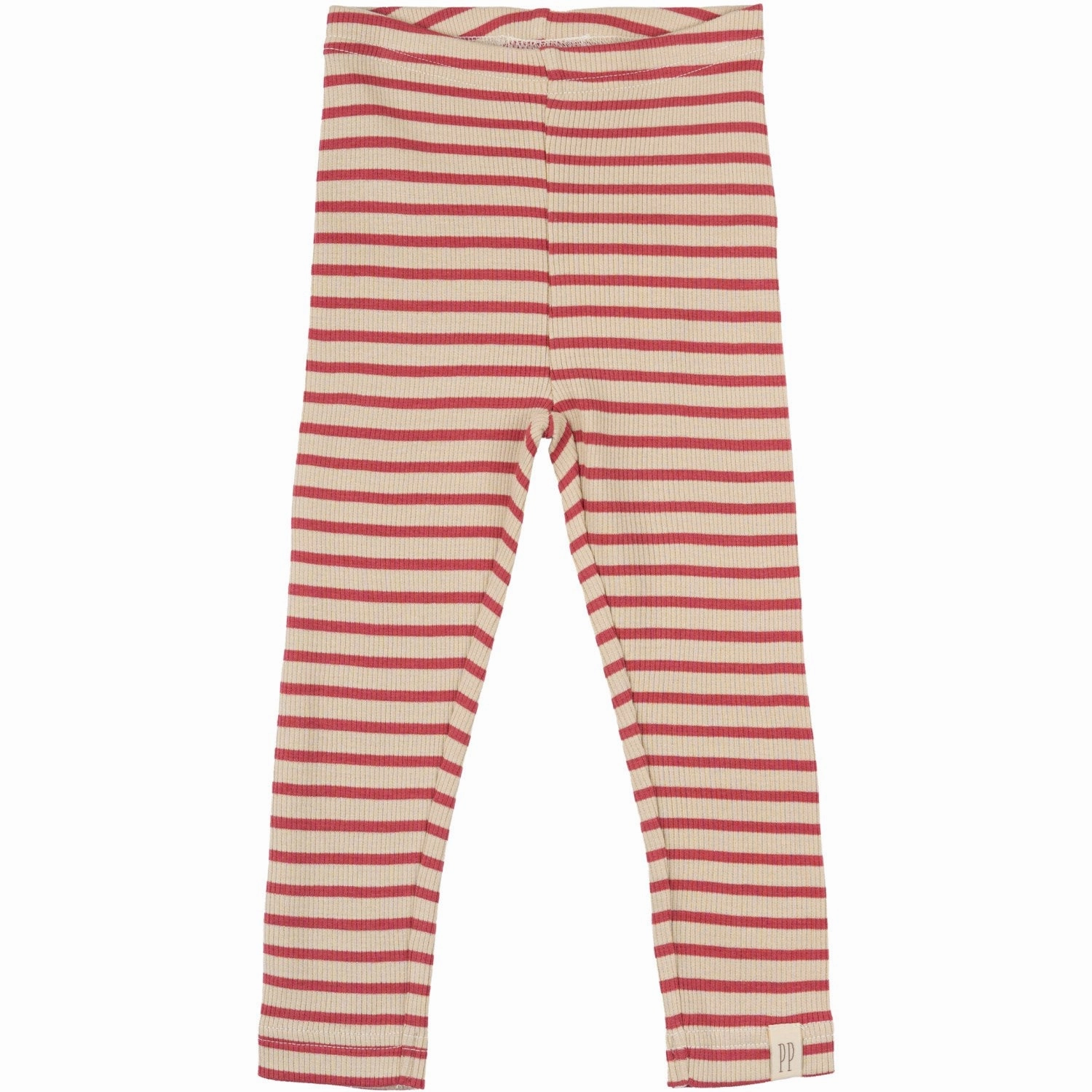 Petit Piao Light Berry/Dark Off White Leggings Modal Striped High Compression
