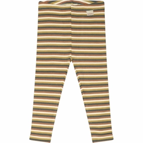 Chilly Day Wear Petit Piao? Multi stripe Leggings Modal Multi Striped