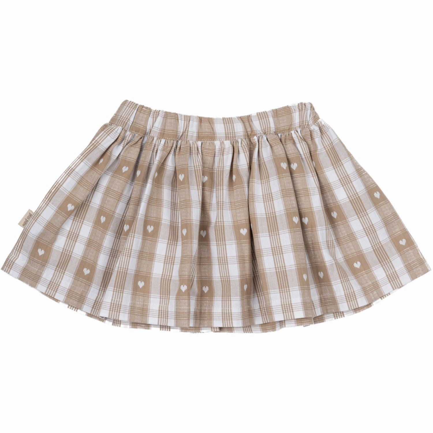 Crisp Finish Petit Piao Off White Heart Skirt Pocket Woven