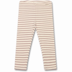 sleek contour Petit Piao Rose Fawn Leggings Modal Striped