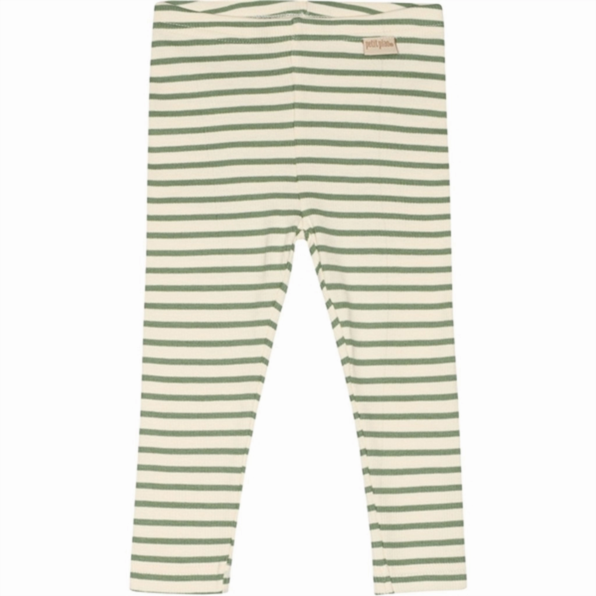 Layering Comfort Petit Piao Spring Green/Offwhite Modal Leggings