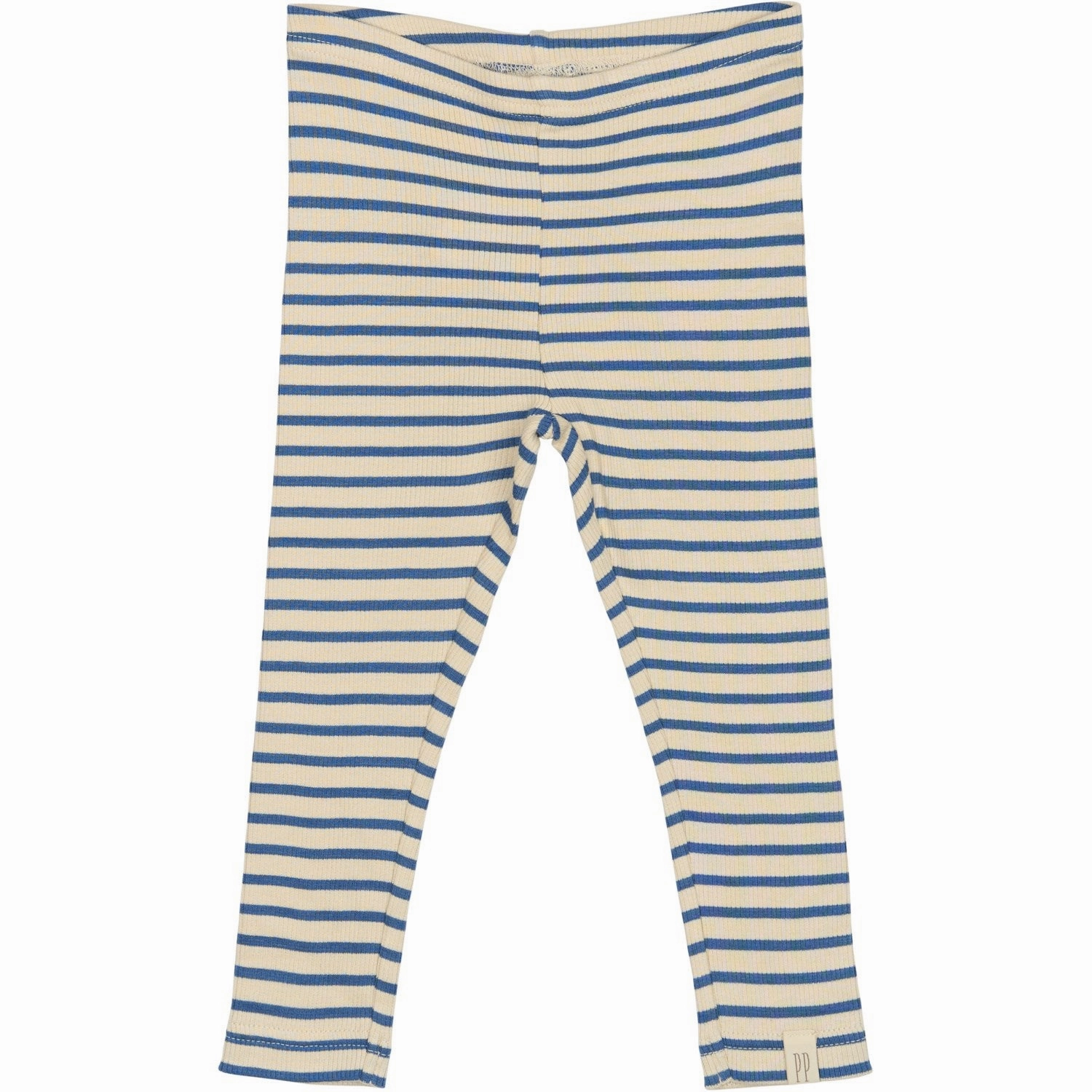 Petit Piao True Navy/off White Legging Modal Striped Skin Friendly Dance Practice Postpartum Fit Summer Wear