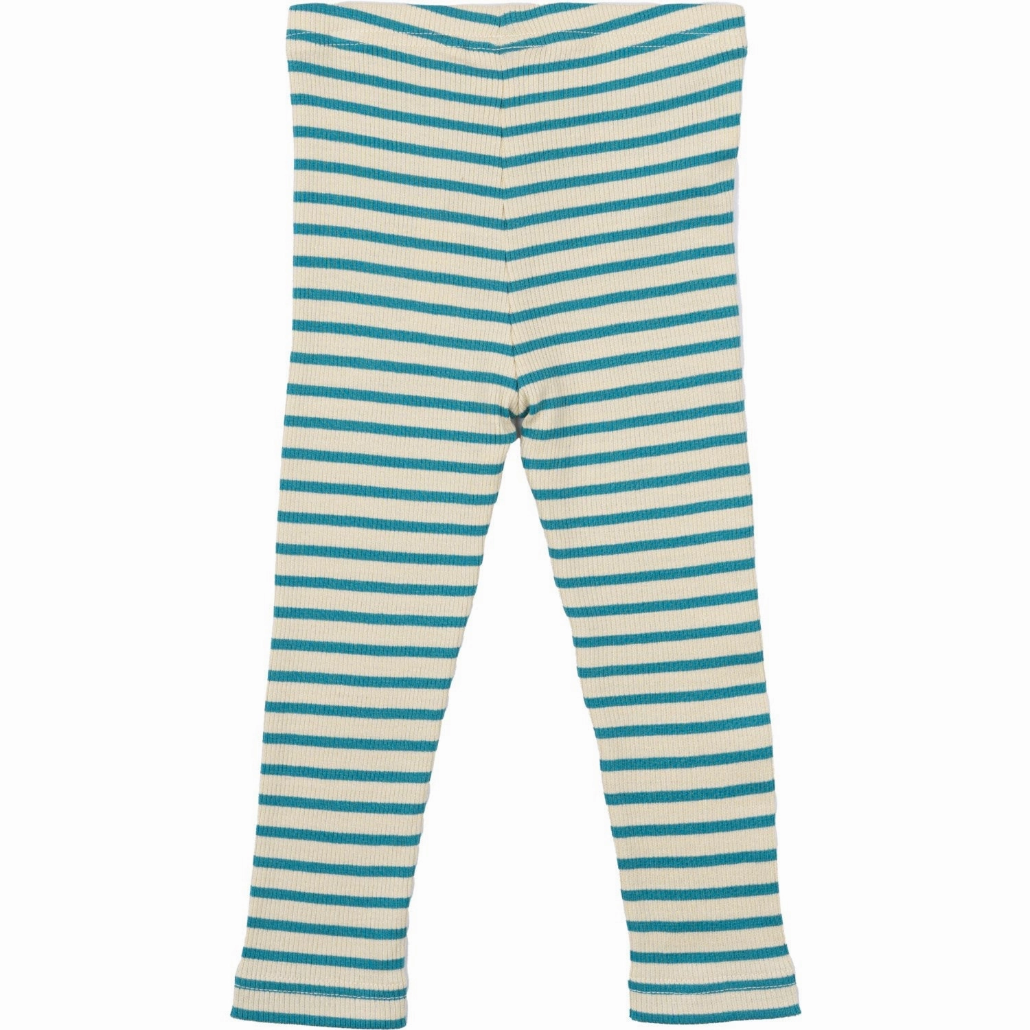 Petit Piao Turquise /Dark Off White Leggings Modal Striped Perfect Stretch Design