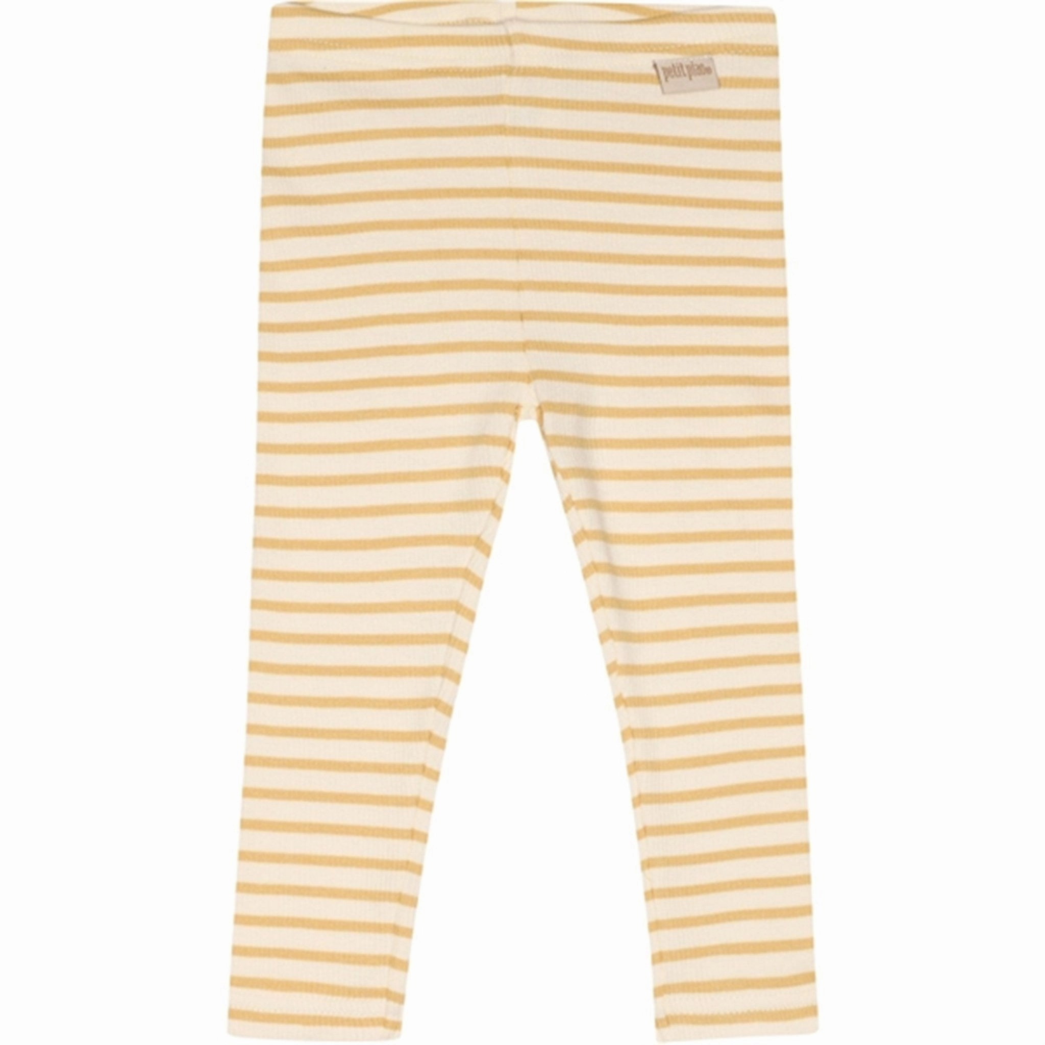 Petit Piao Yellow Corn/Offwhite Modal Leggings Evening Walk Slim Fit