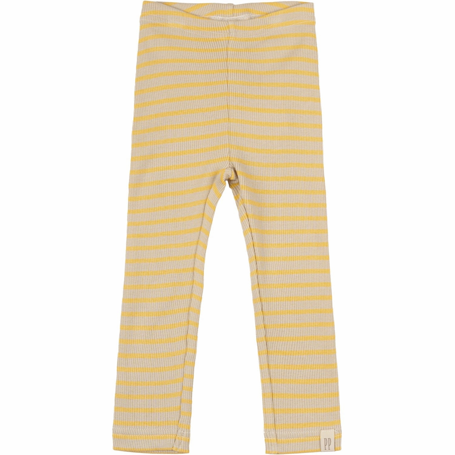Unisex Style Dance Practice Petit Piao Yellow Sun/Dark Off White Leggings Modal Striped