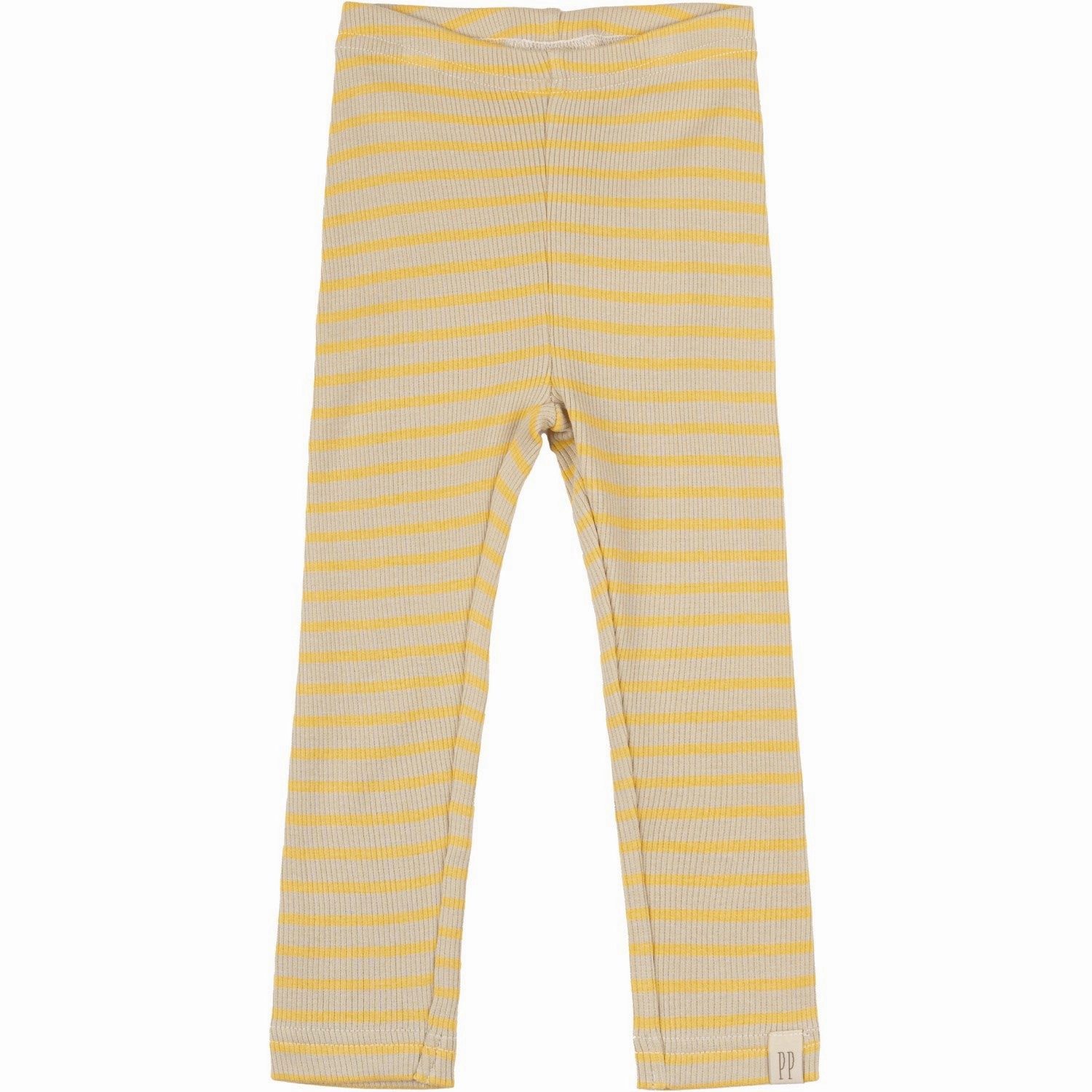 Petit Piao Yellow Sun/Dark Off White Leggings Modal Striped athletic style Active Lifestyle Fade Resistant