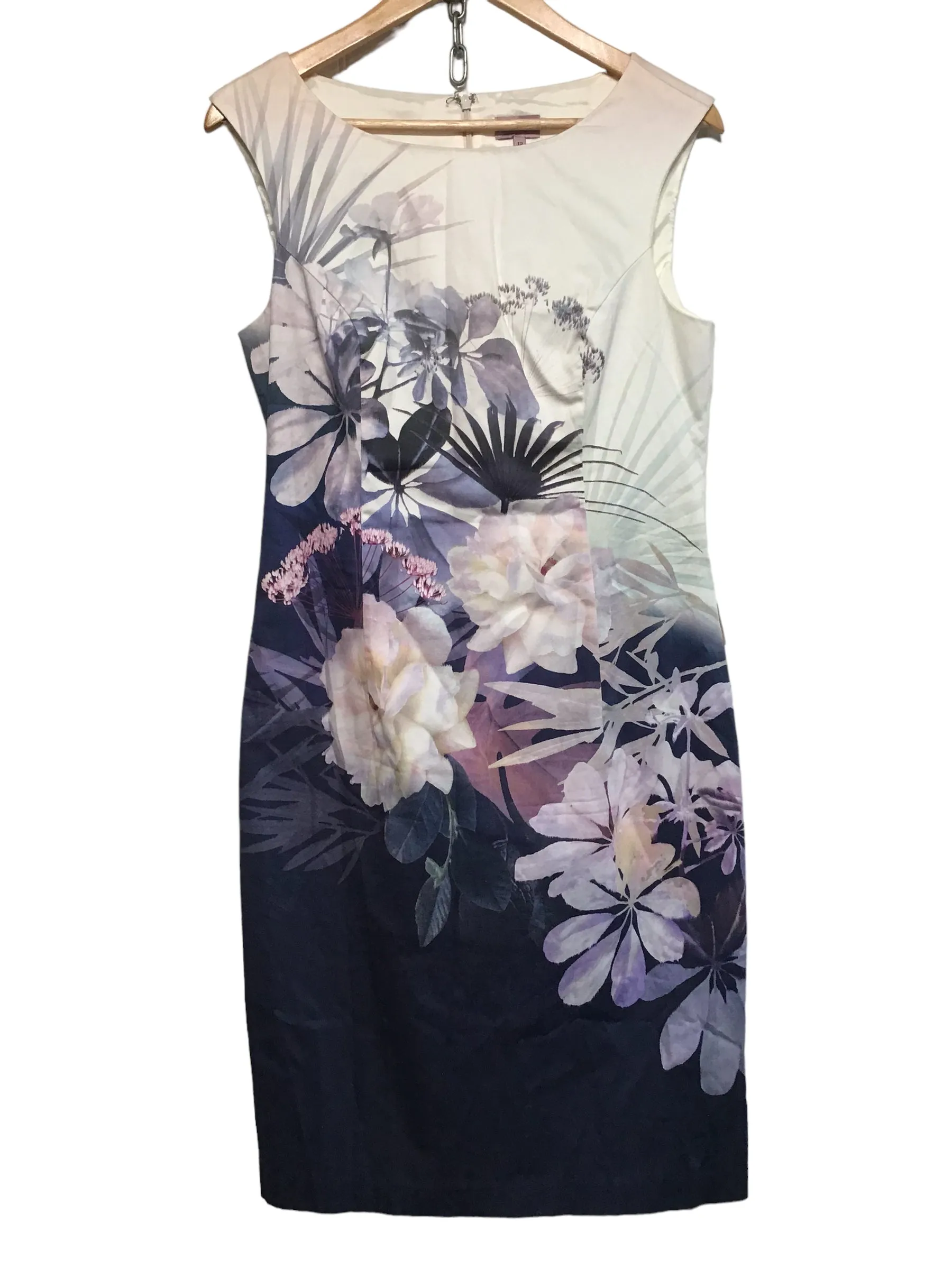 Phase Eight Dress (Size L) Formal Style Pleat-Front