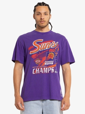 Comfort and Breathable Microfiber Blend Phoenix Suns Script Tee