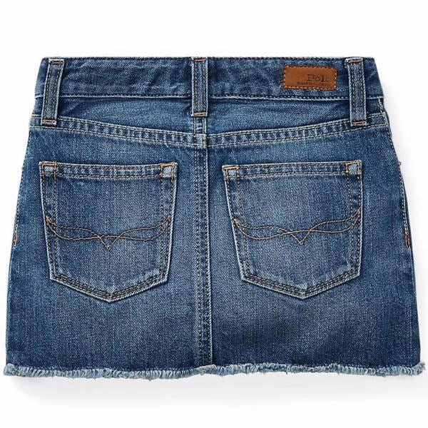 Polo Ralph Lauren Girls Bales Wash Skirt Cozy Vibe