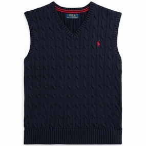 Upgrade Strength Polo Ralph Lauren Knit Vest Rl Navy/C3822