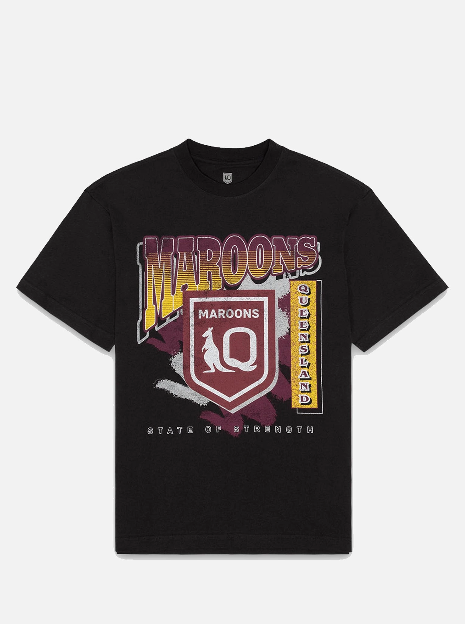 Queensland Maroons Brush Off Tee Slim Fit Cut Holiday Outfit Style