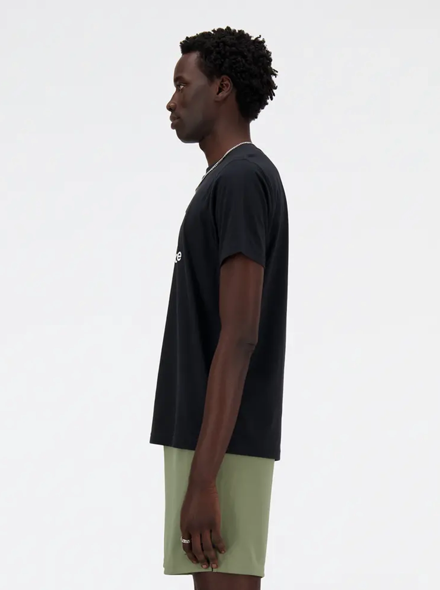 RibbedNeckBanding Comfy Comfort Sport Essentials Logo T-Shirt