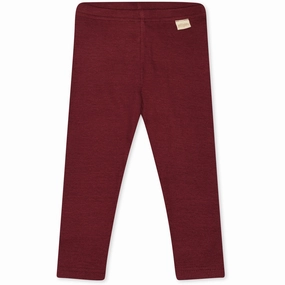 Petit Piao Dark Cherry Leggings Modal Dance Practice Rib Knit