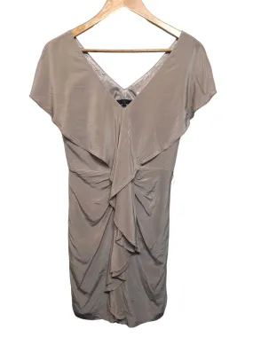 Women??s Dark Cream Satin Dress (Size M) Dress-Up Style
