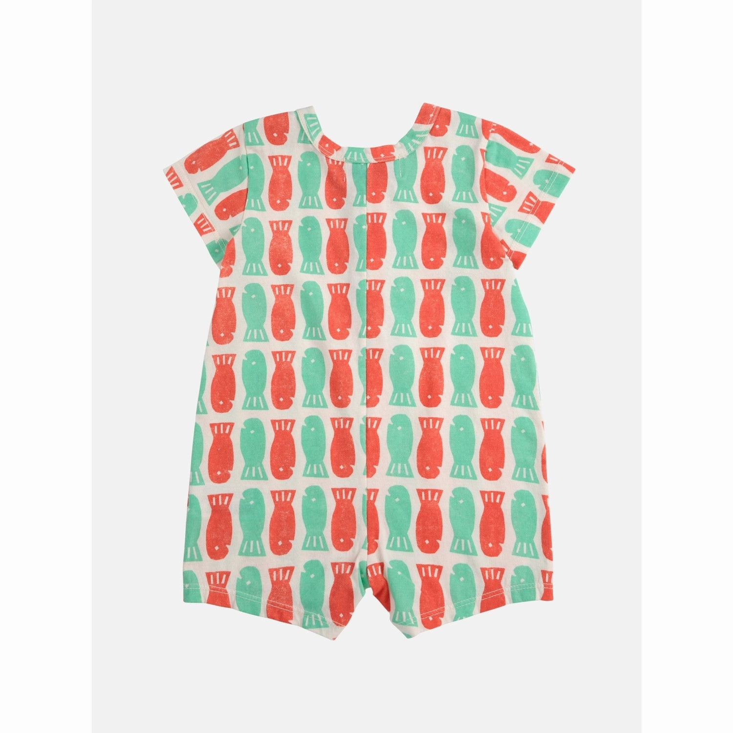 Bobo Choses Offwhite Lucky Fish All Over Playsuit Urban Classic Bold Vivid