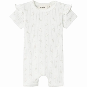 Lil'Atelier Coconut Milk Rachello Doa Sunsuit Gym Elegant