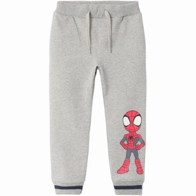Name it Grey Melange Detlef Spidey Sweatpants AntiStatic Lining