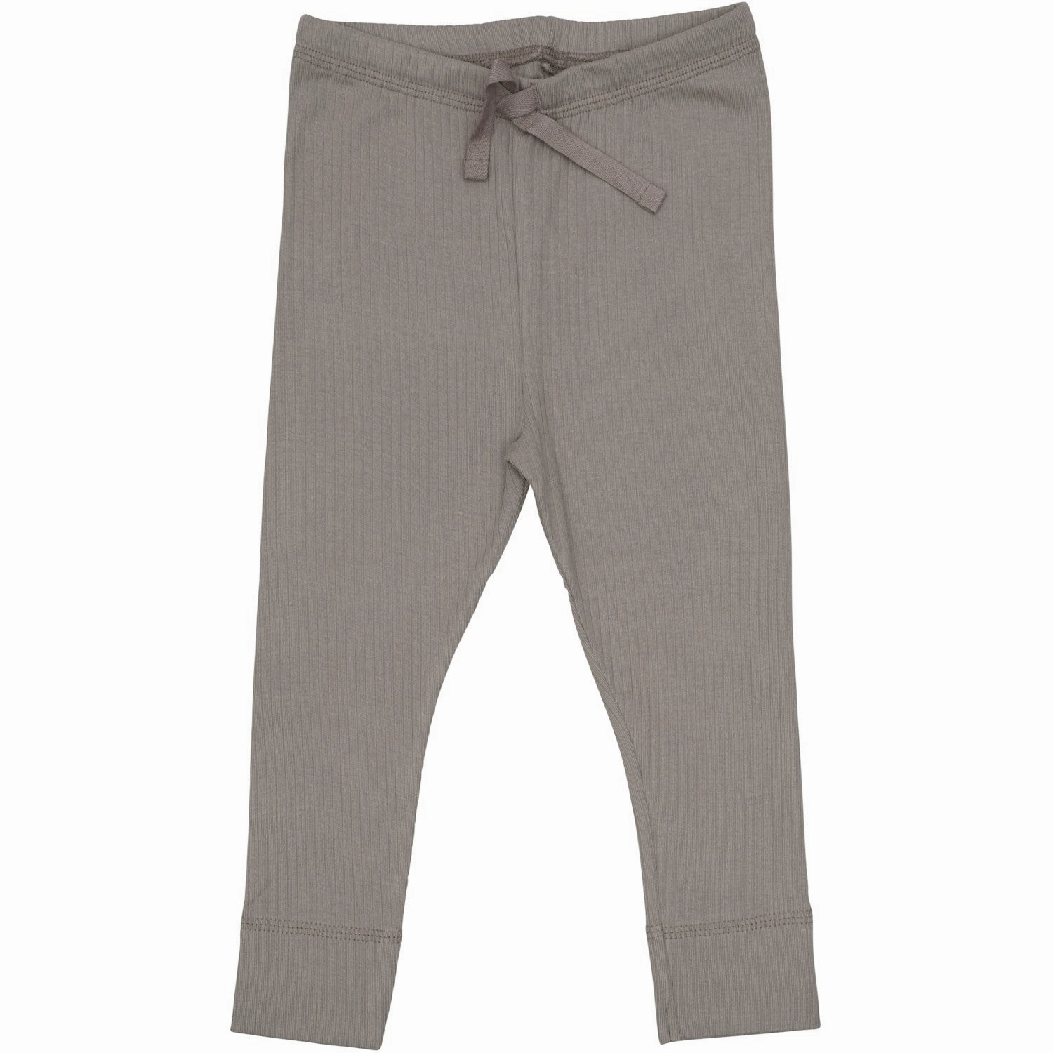COPENHAGEN COLORS Lt. Grey Rib Jersey Leggings W. String Perfect Layer