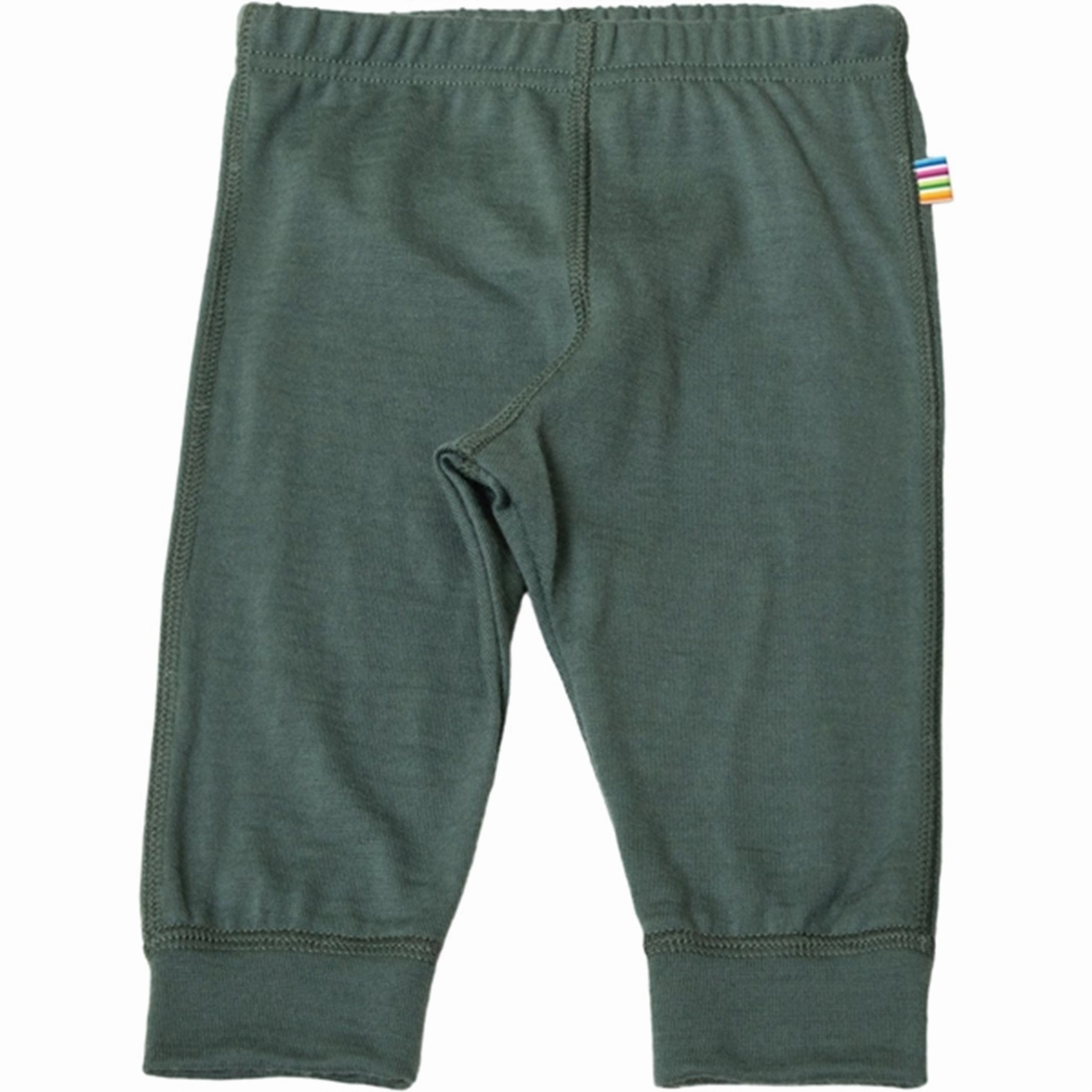 Joha Wool Dark Green Leggings Double Layered Knees Postpartum Fit Slim Fit