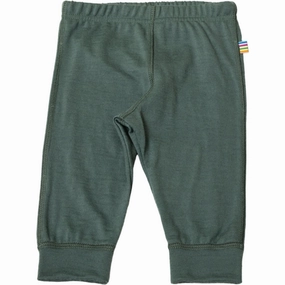 Thermal Regulating Fabric Joha Wool Dark Green Leggings