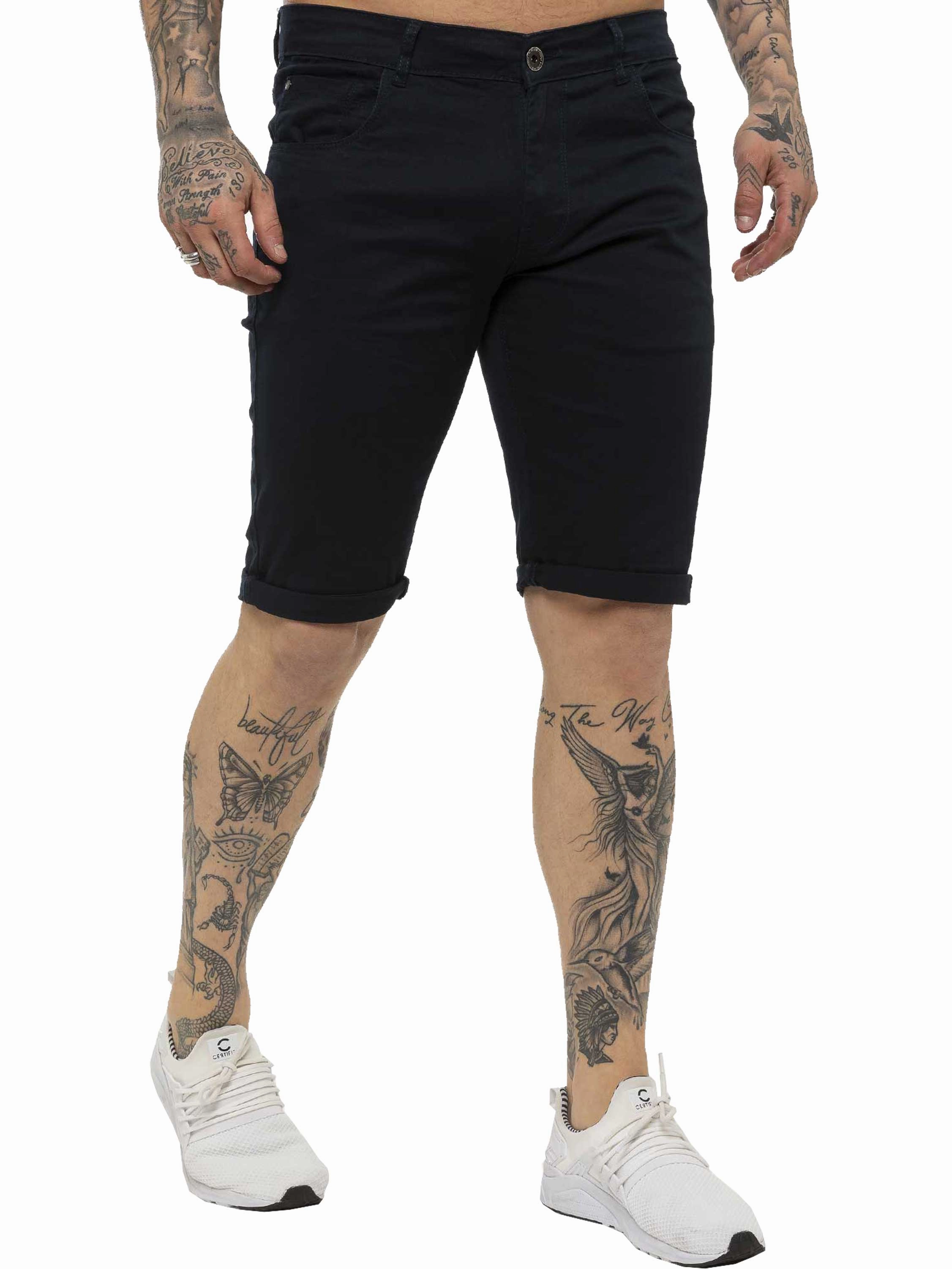 Kruze | Mens Slim Fit Chino Shorts Tapered leg
