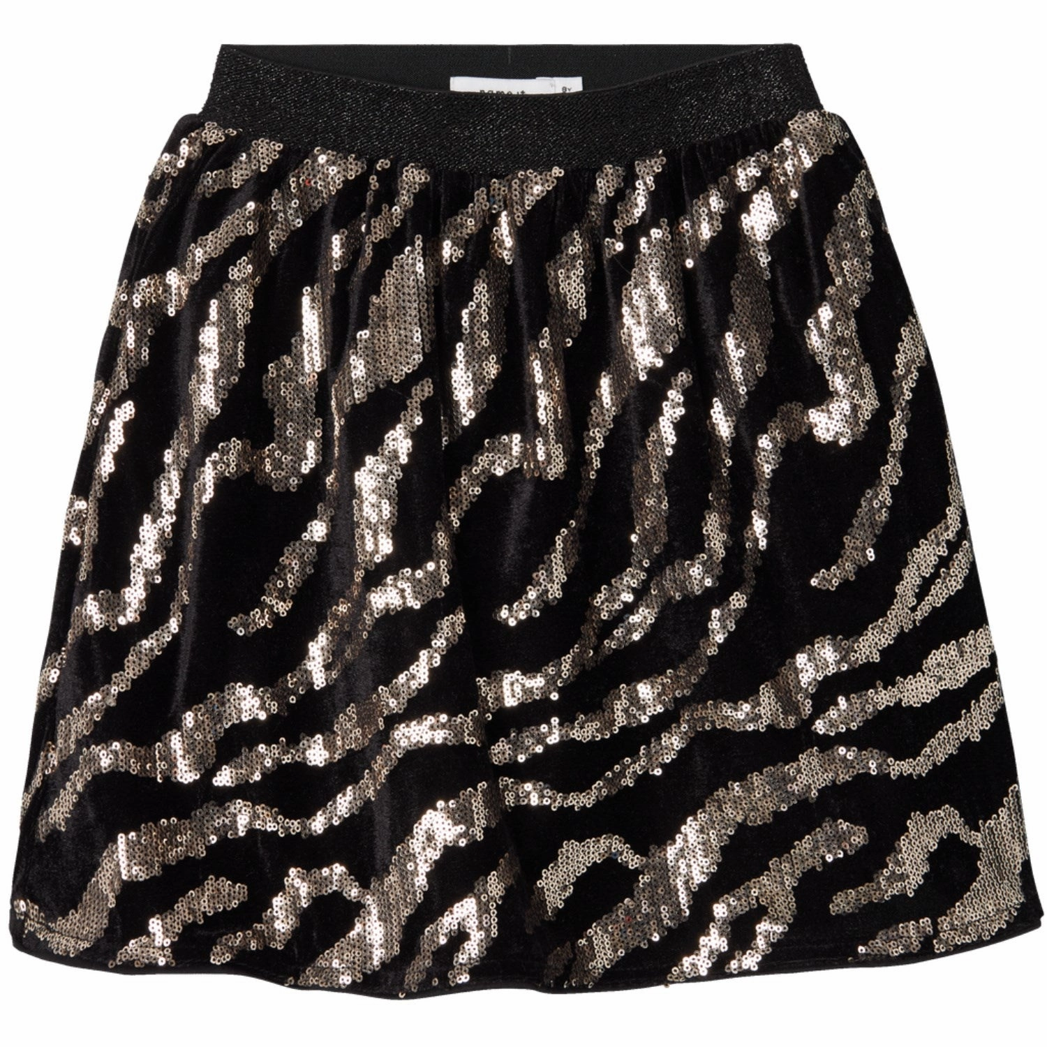 Bold Accent Name It Black Zebra Ranimal Skirt