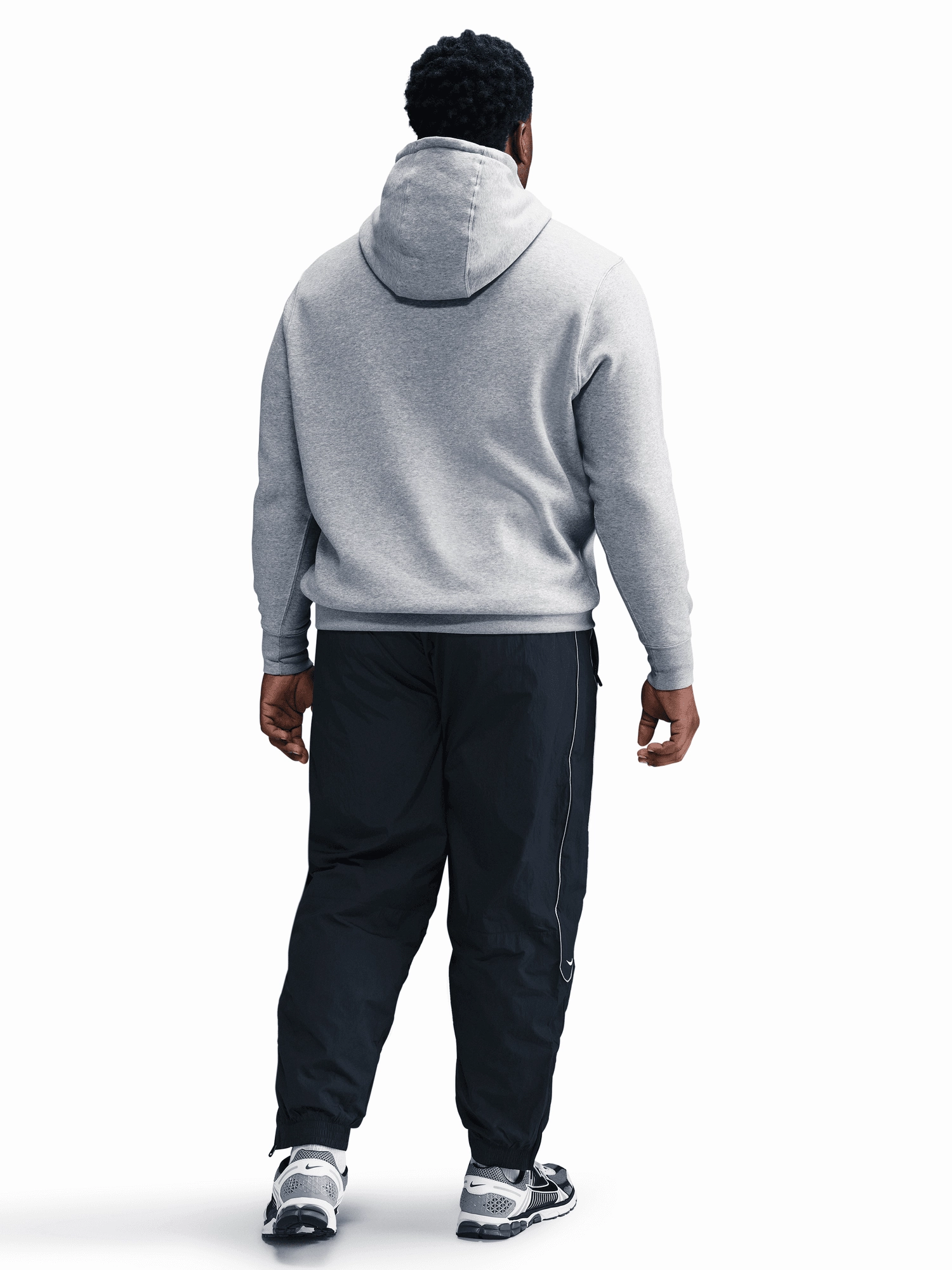 Pullover Fleece Hoodie Low Impact Processing Drop Shoulder Construction