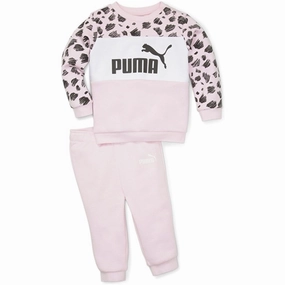 Puma ESS  Puma Mates Infants Sweatset FL Pearl Pink NonBindingHem