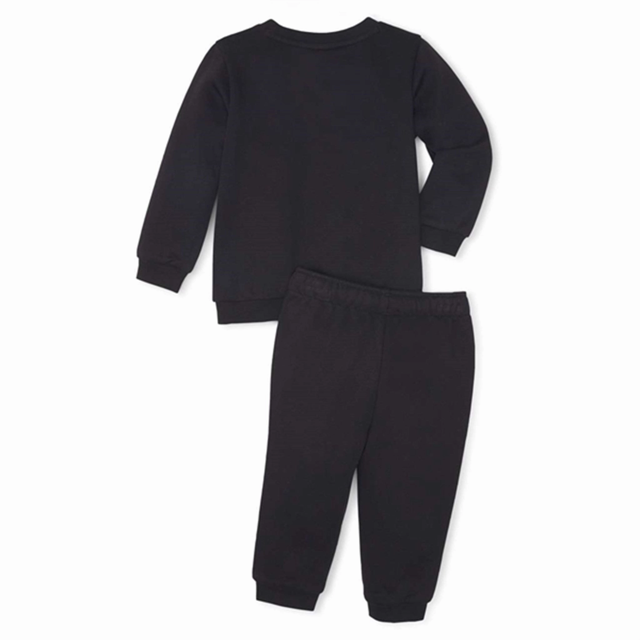 Tear Resistant Reinforcements down Puma Minicats Ess Crew Jogger Set Black