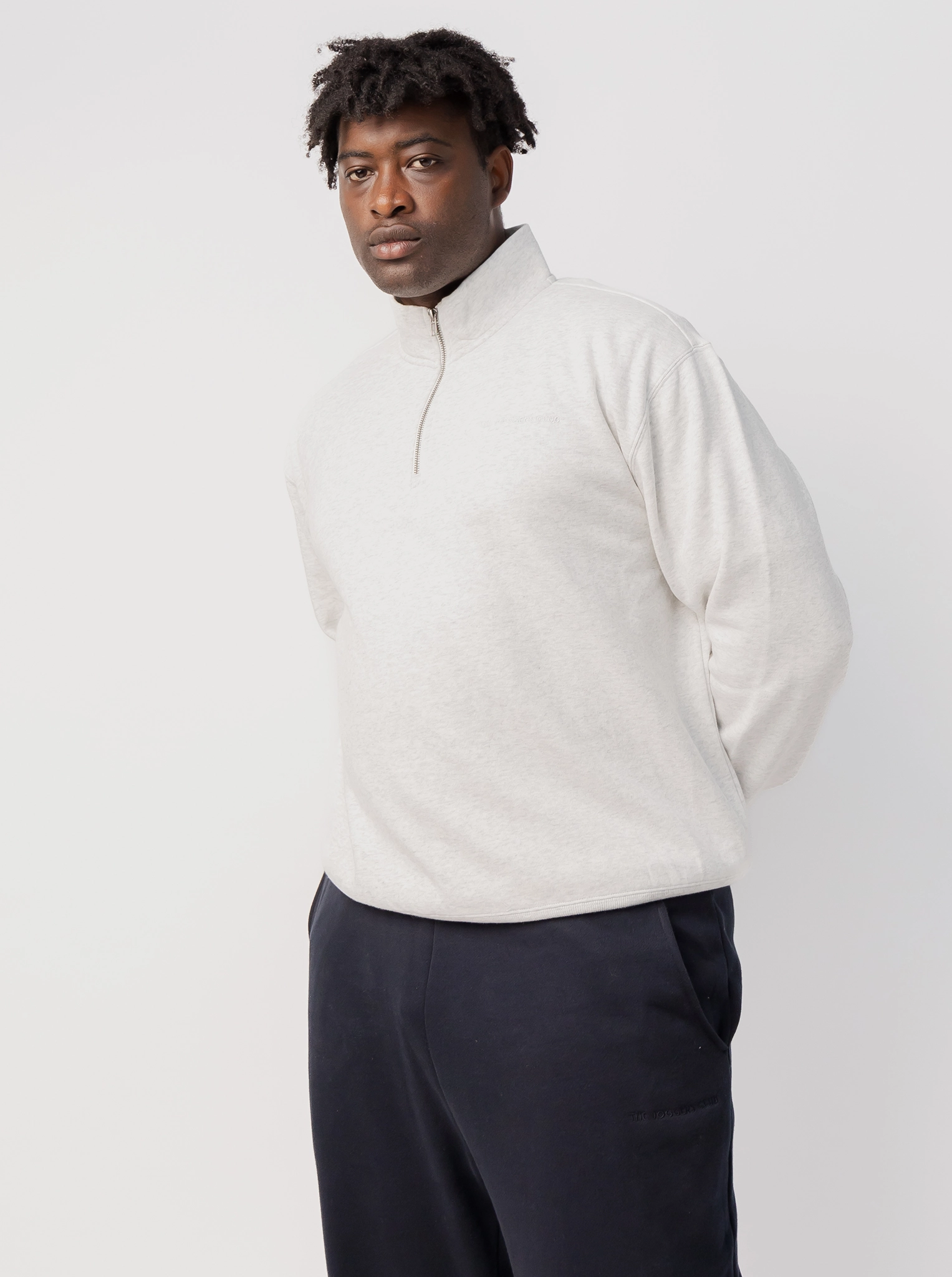 Quarter Zip in Grey Marle sports event