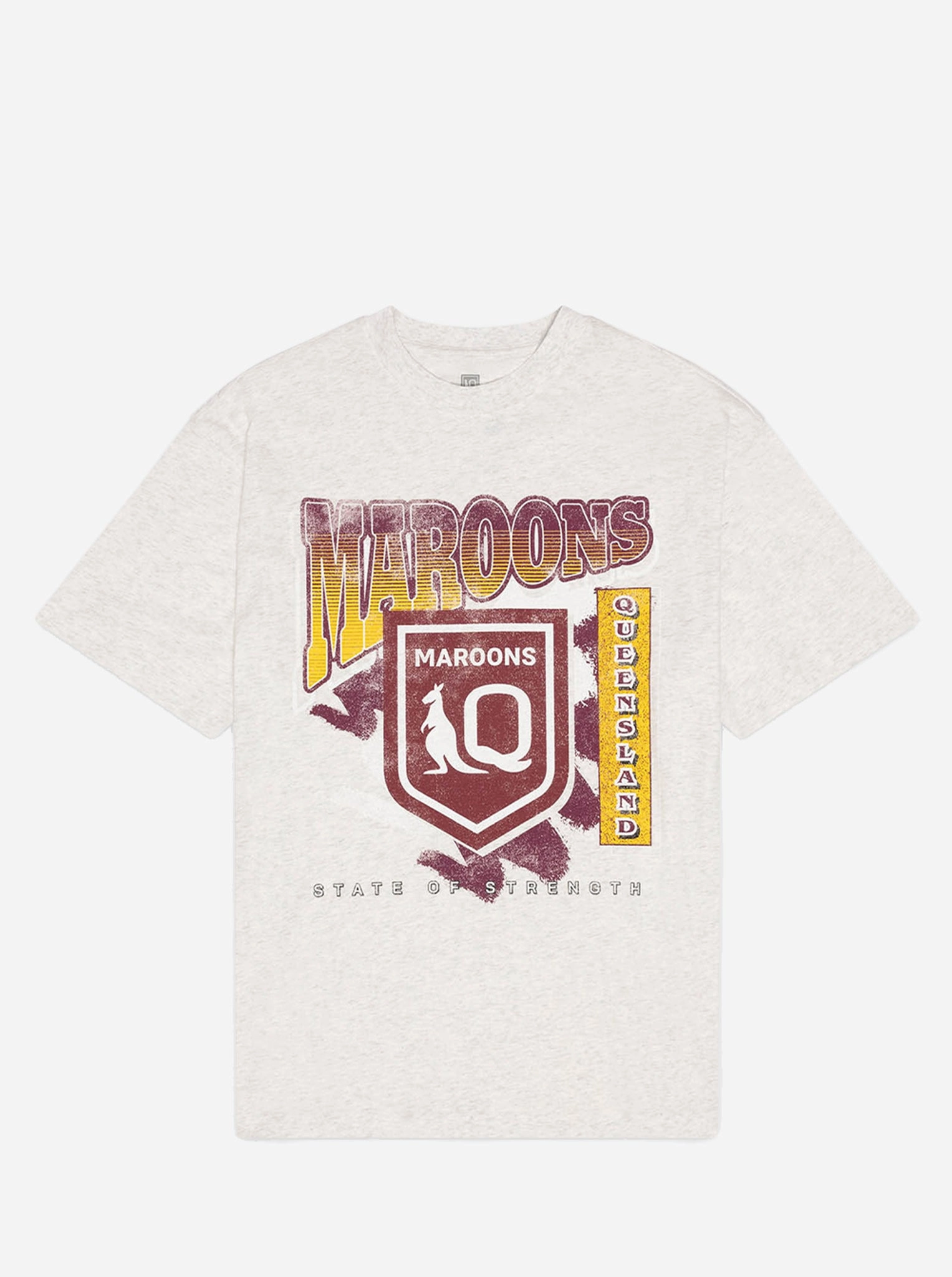 Queensland Maroons Brush Off Tee Lightweight Comfort Comfy Fit