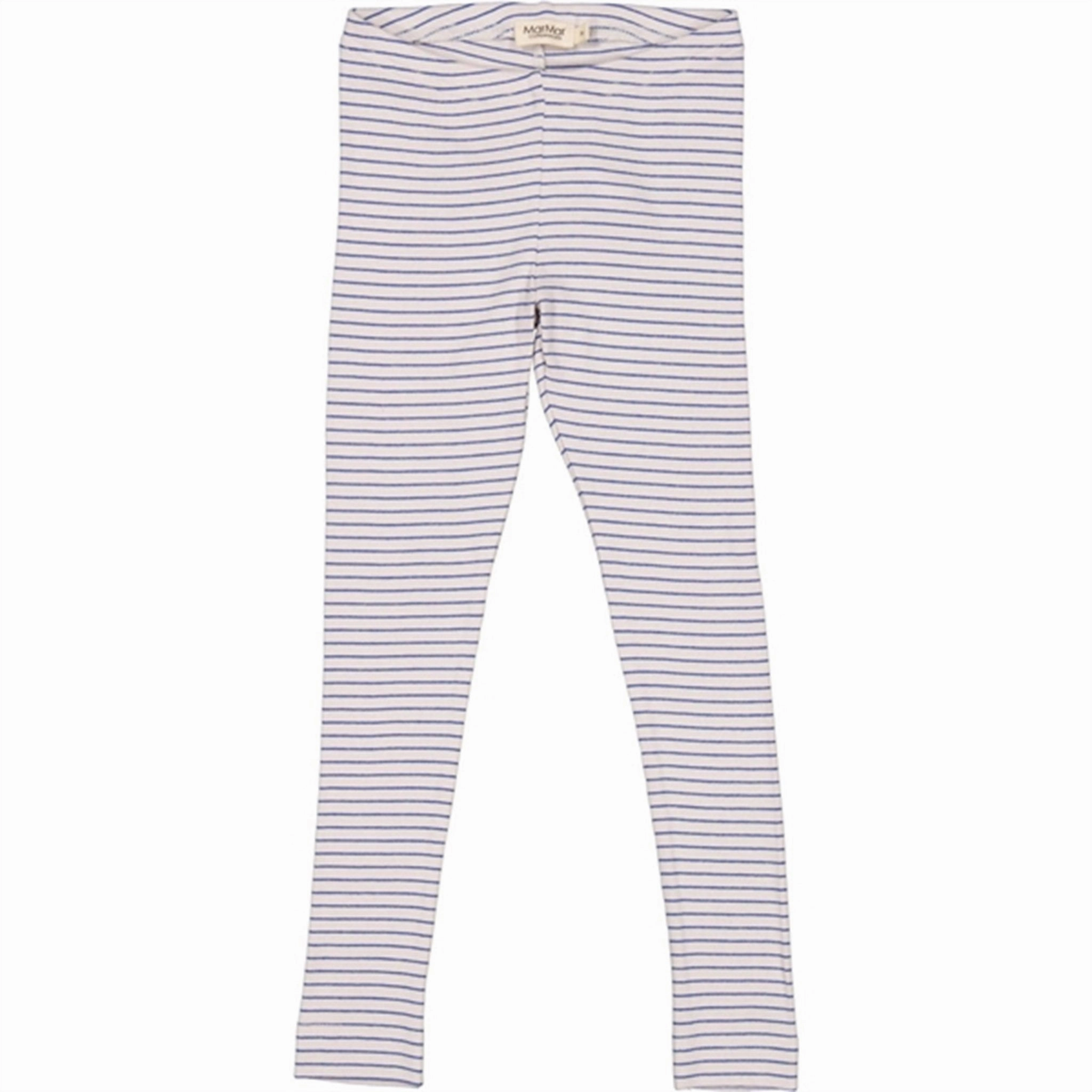 Fade Resistant Weekend Outfit MarMar Modal Rib Space Blue Stripe Leggings