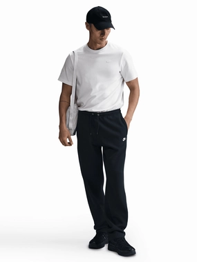 Soft Material Open-Hem Fleece Pants