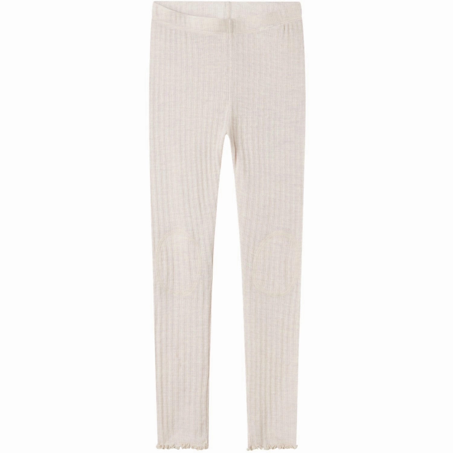 Name It Lilac Ash Wossa Wool/Silk Rib Leggings Eco Friendly Fitness Lover