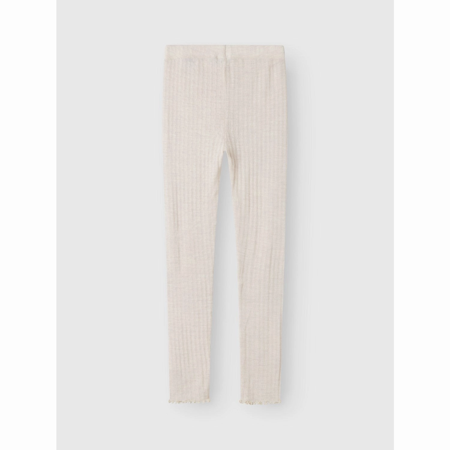 For Men Airport Travel Stretchy Waist Name It Lilac Ash Wossa Wool/Silk Rib Leggings