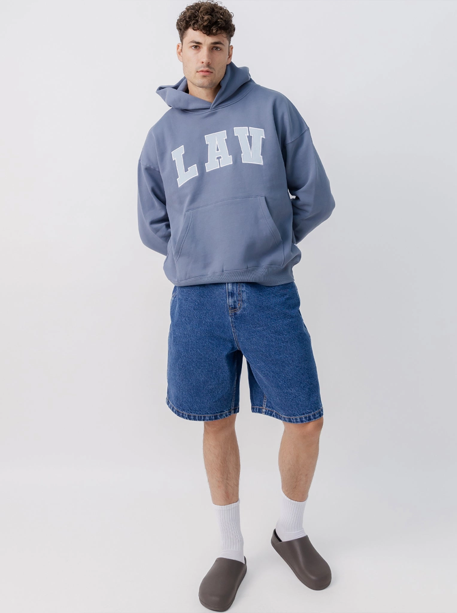 QuickAccessPockets Baggy Denim Shorts