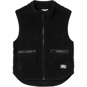 Name It Black Nodes Teddy Vest ready - to - wear