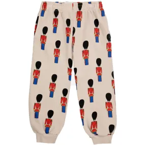 Microperforated Upper Material Bobo Choses Light Brown Little Tin Soldiers All Over JAndging Pants