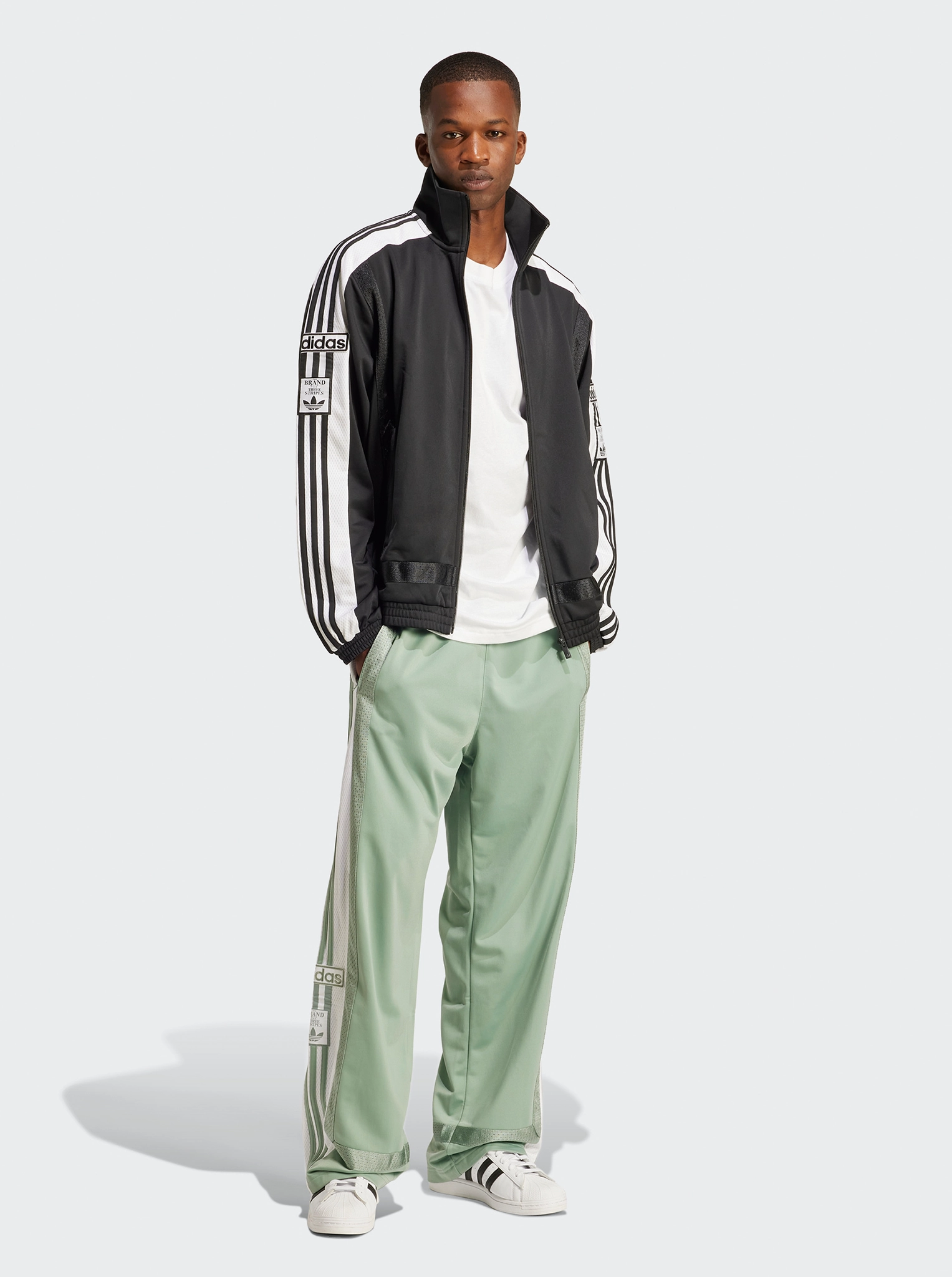 Adjustable Hood Adibreak Knitted Track Top