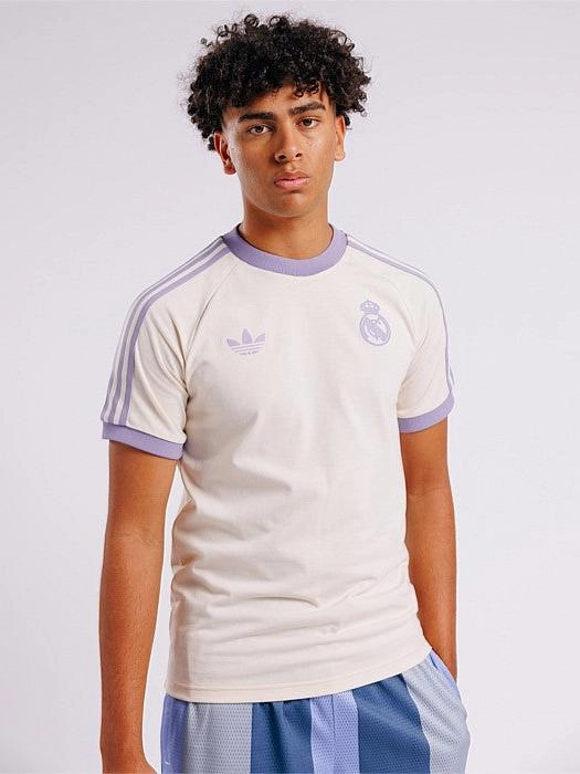 Real Madrid Adicolor Classics 3-Stripes T-Shirt Relaxed Fit Design SeamFreeShoulders