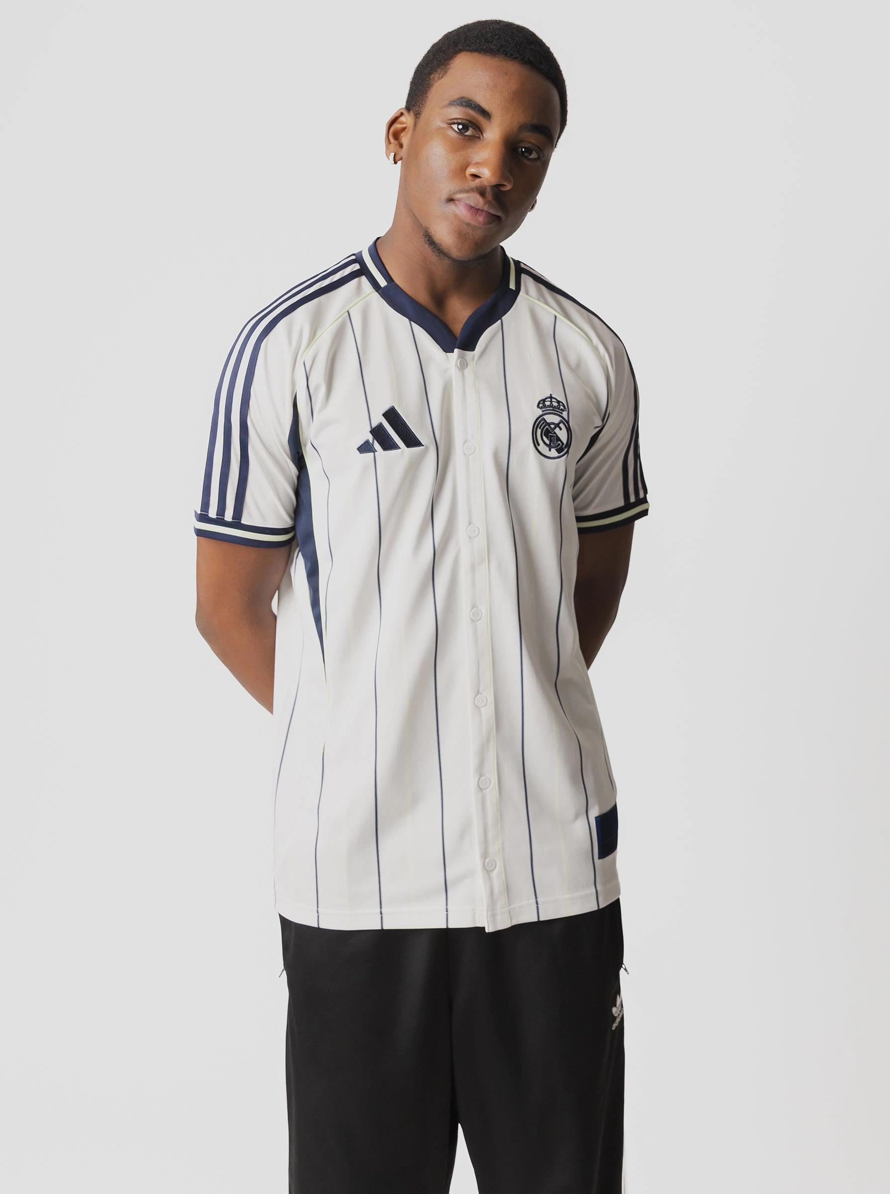 Breathable knit Real Madrid Baseball Shirt