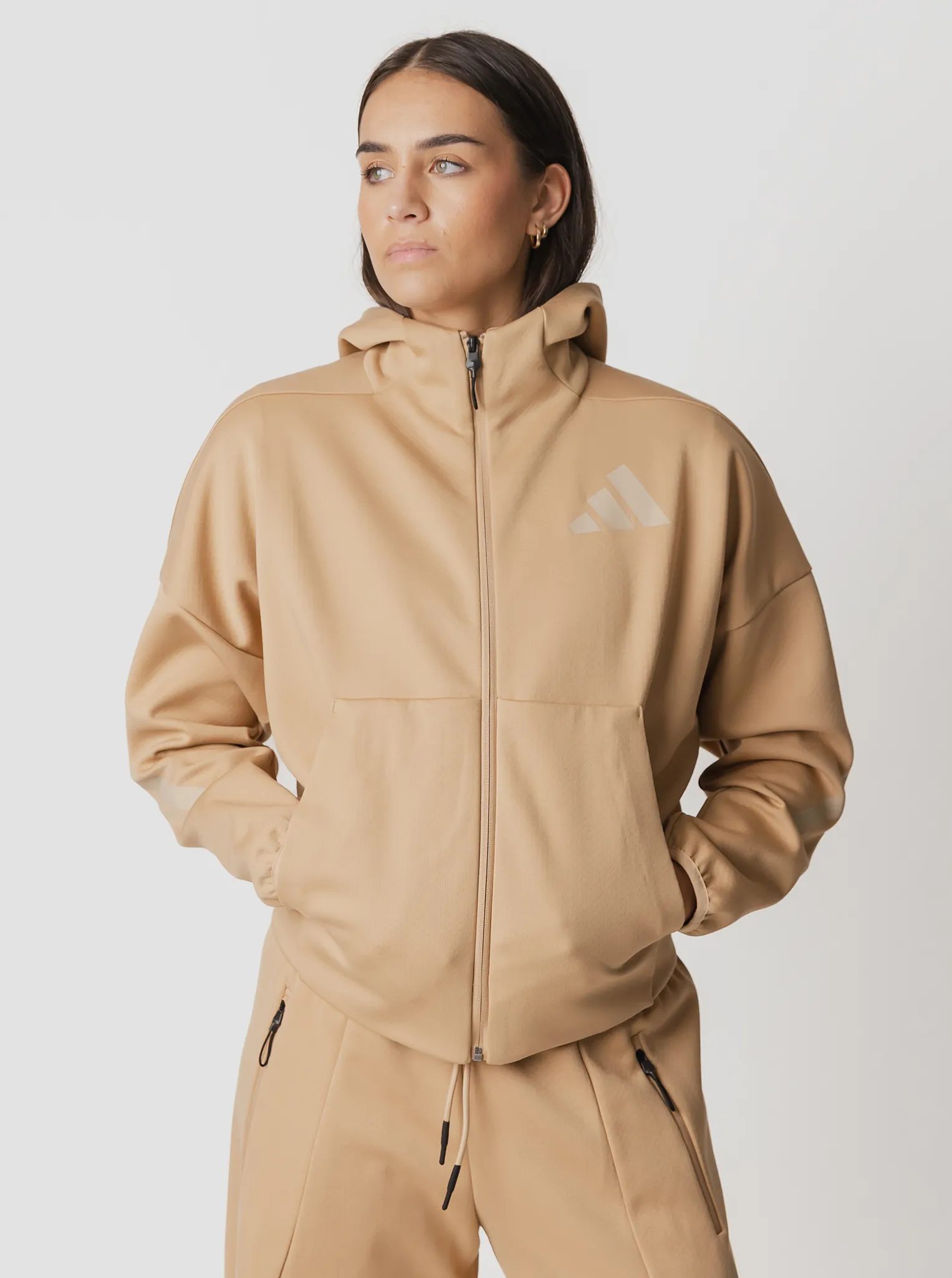 Organic Cotton Blend Gerbil like Z.N.E. Full-Zip Hoodie