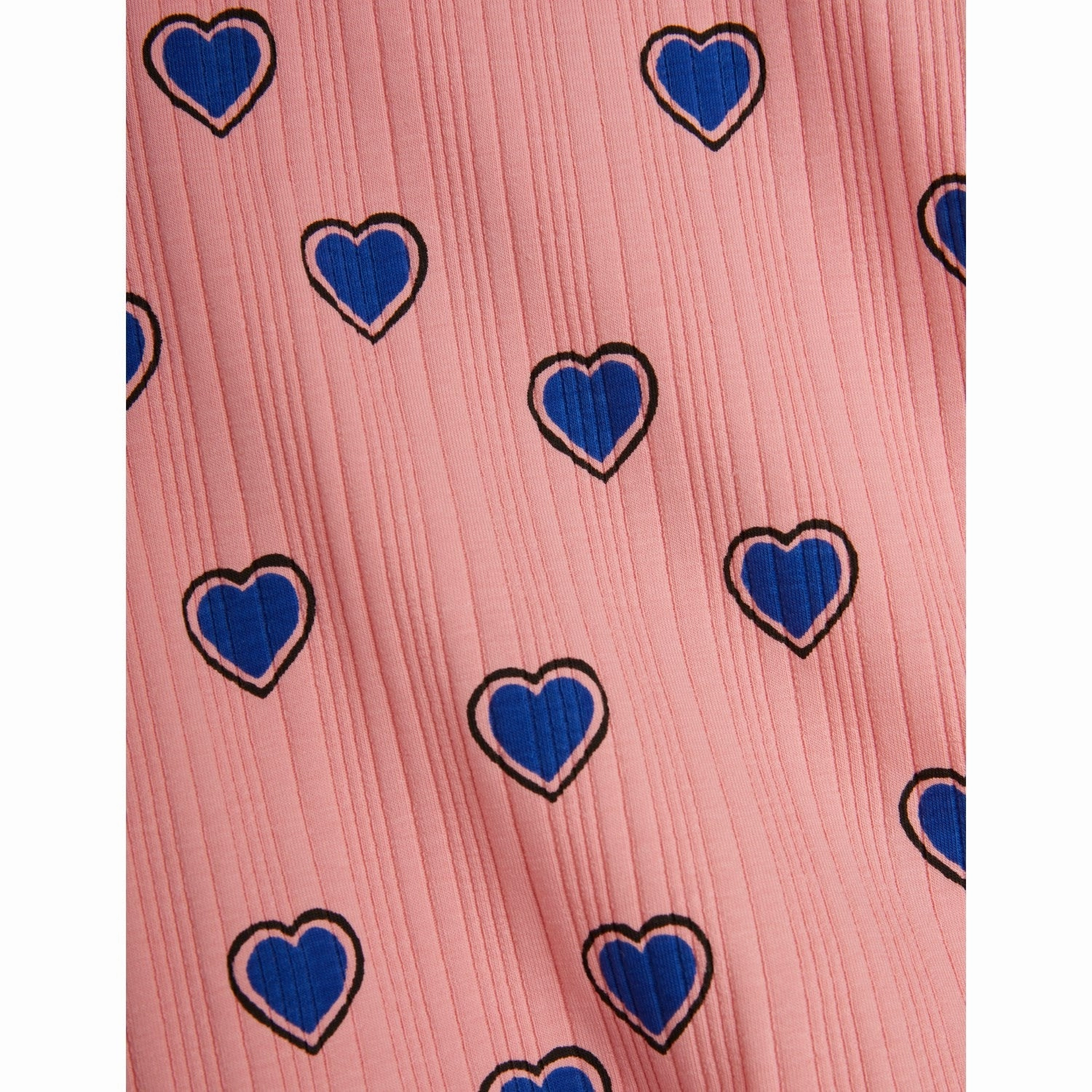 Mini Rodini Pink Outlined Hearts AOP Leggings Ultra Shape